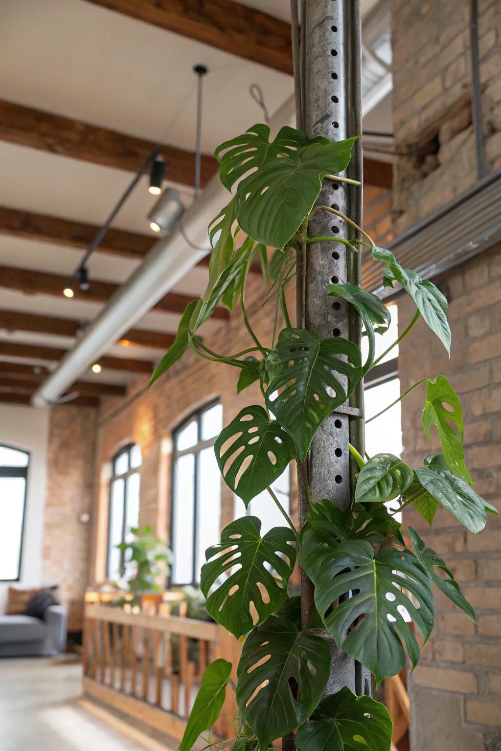 The metal prop will give any space a feeling of elegance and sleekness.