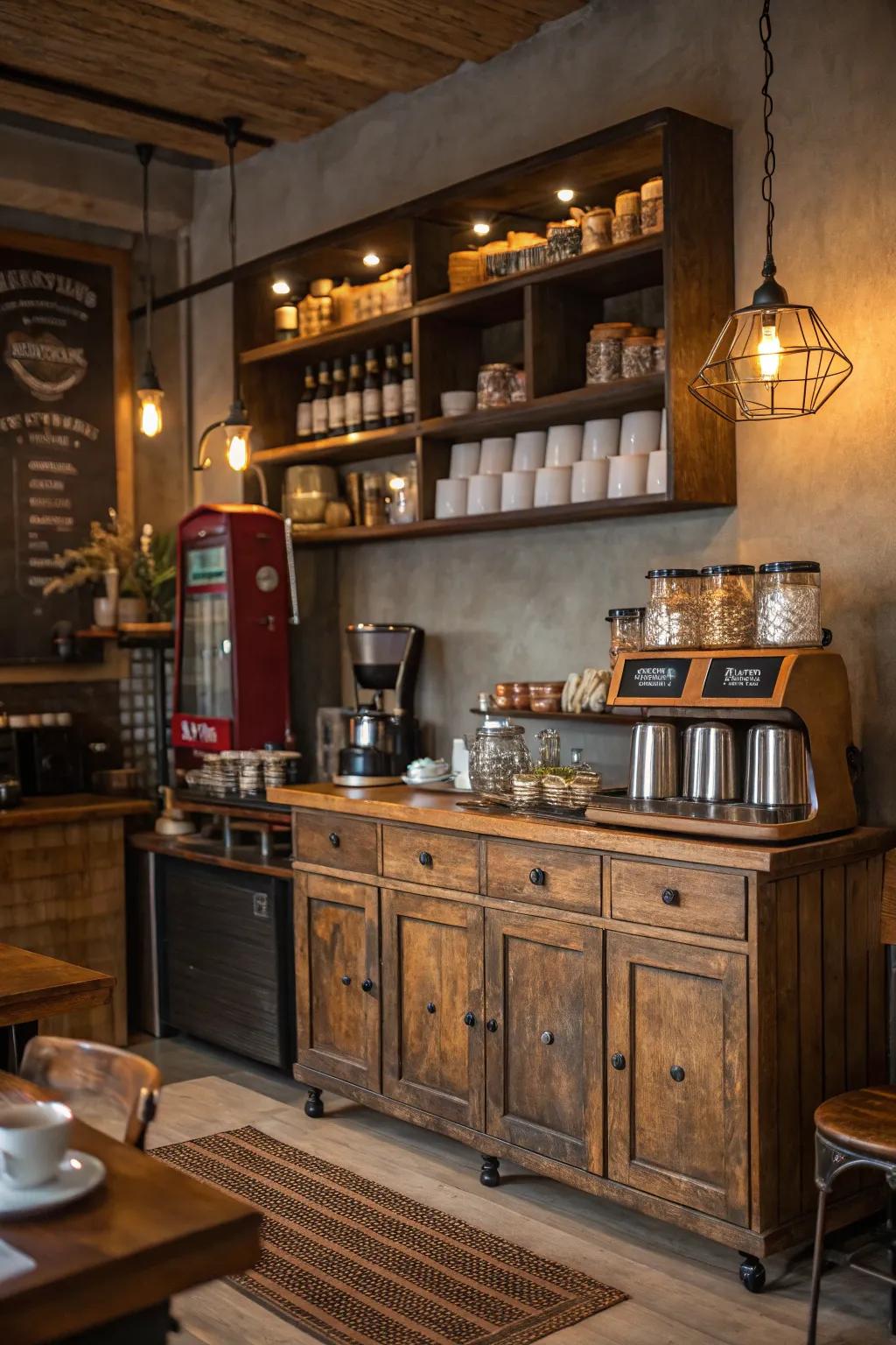 Retro furniture adds unique charm to your setup.