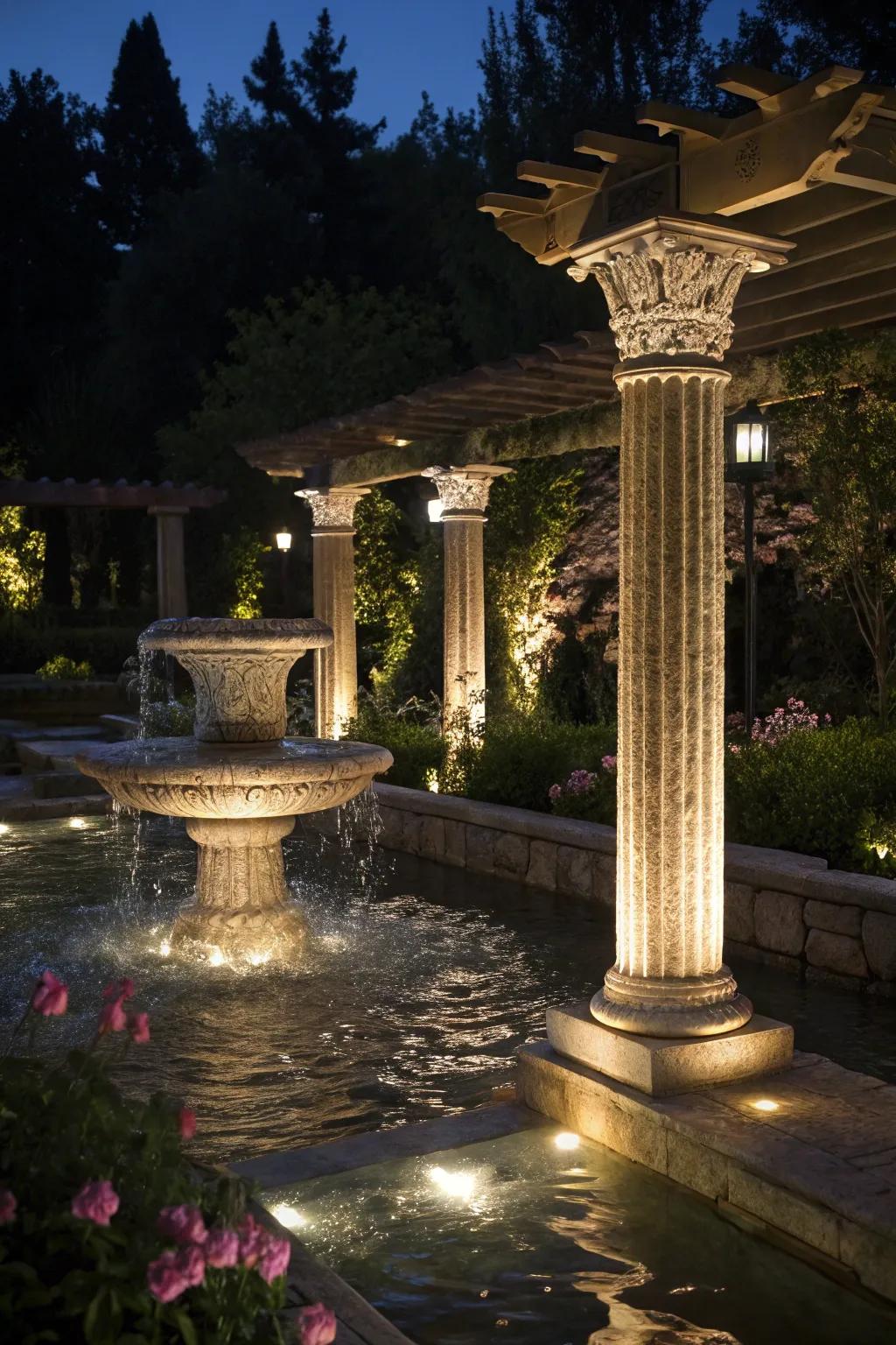 Transform water features with dramatic illumination.
