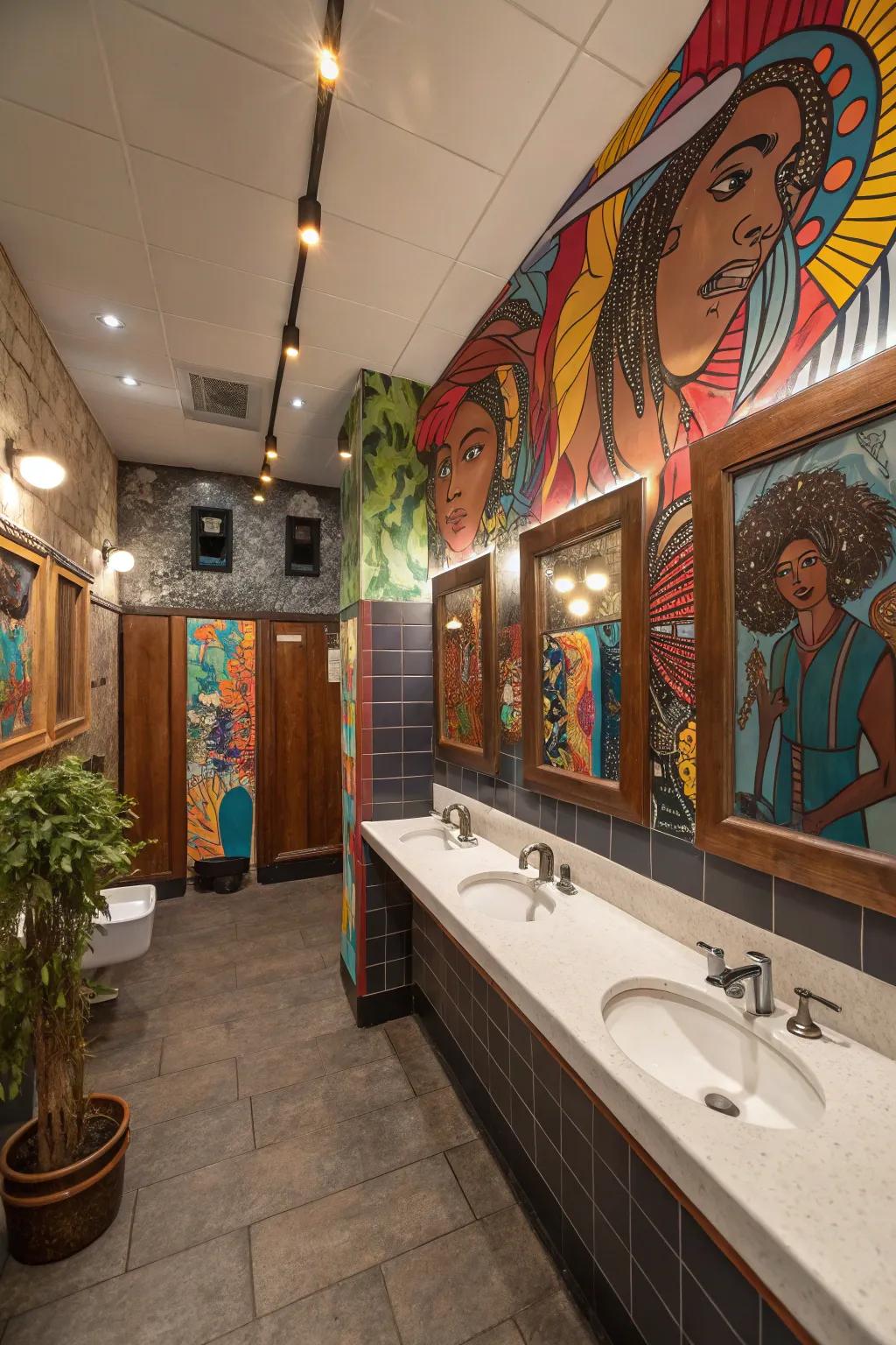 Transform the space with an art exhibition strategy.