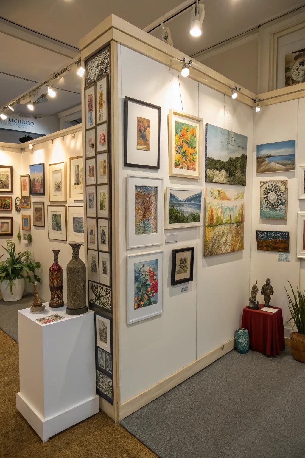 A small gallery wall injects elegance and style.