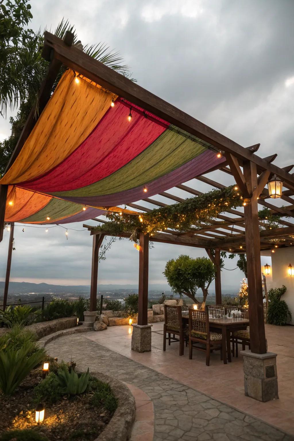 Shade tops improve both function and design of patio covers.