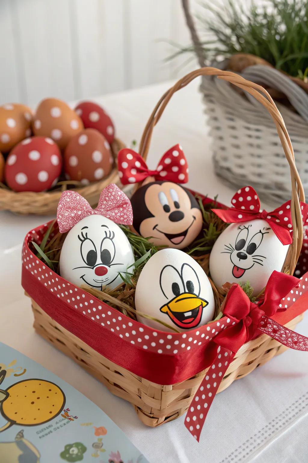 Known face eggs that make gift boxes more fun and special.