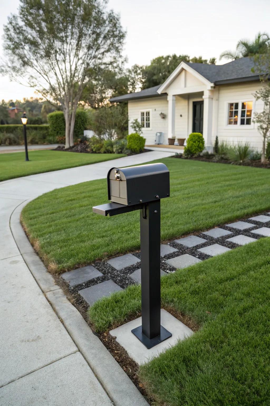 A mail delivery point facelift brings forth a charming detail.
