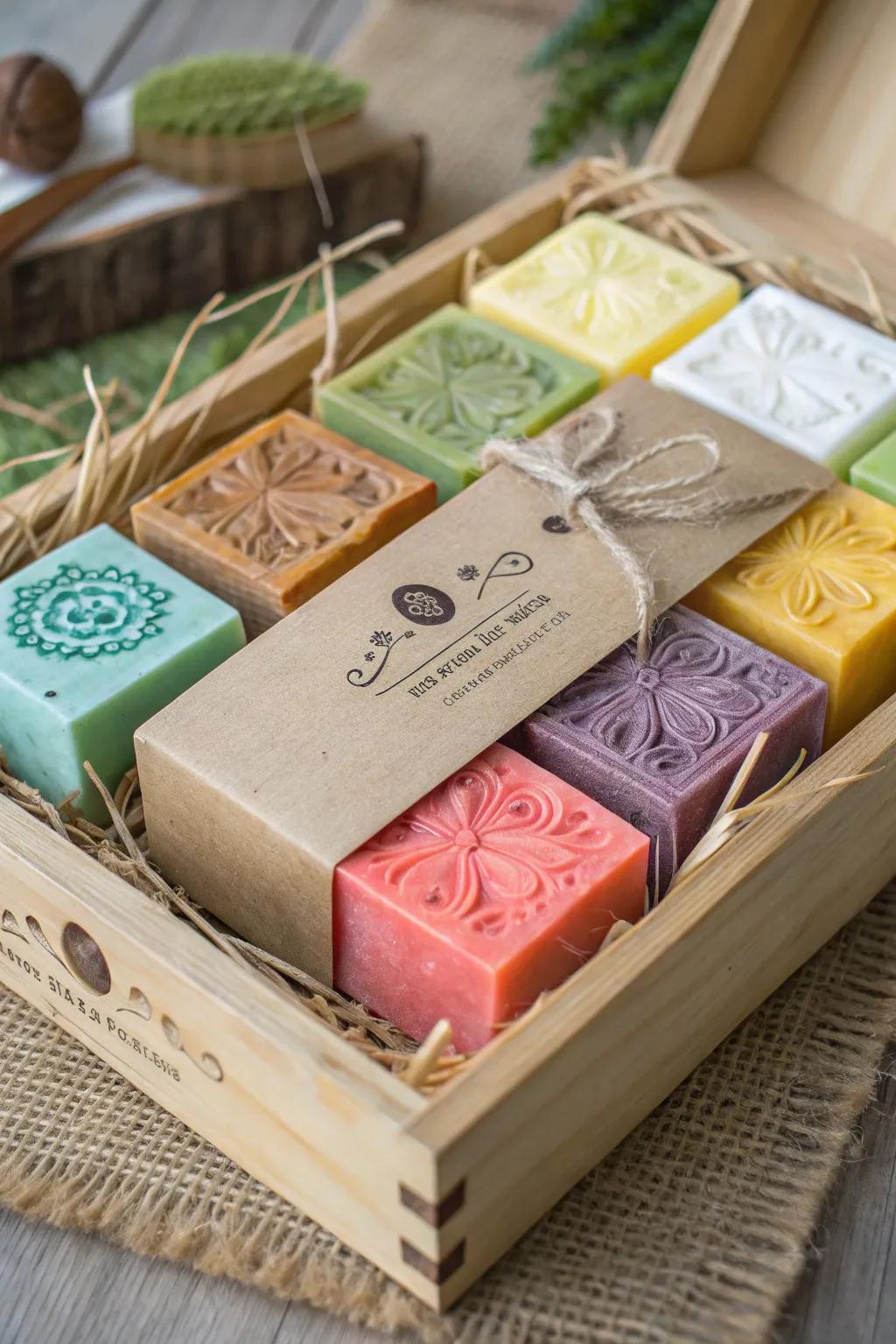 Handcrafted cleansing bars offer a touch of luxury and personalization.