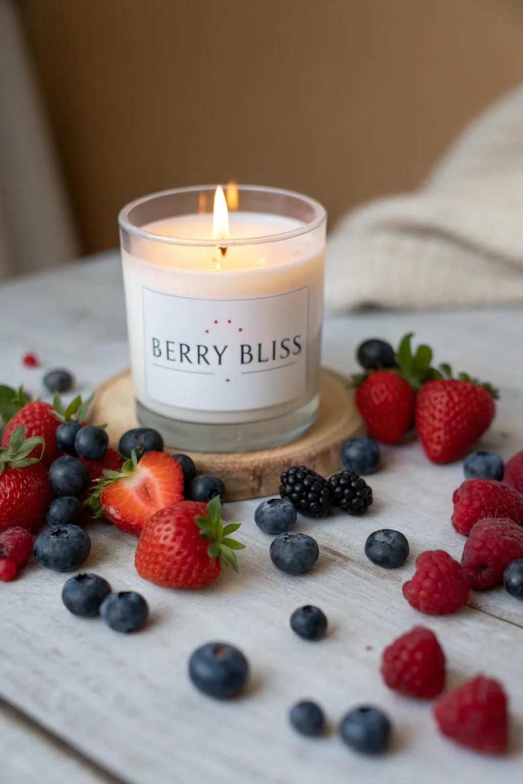 Fruit Burst Candle for a Sugary Touch