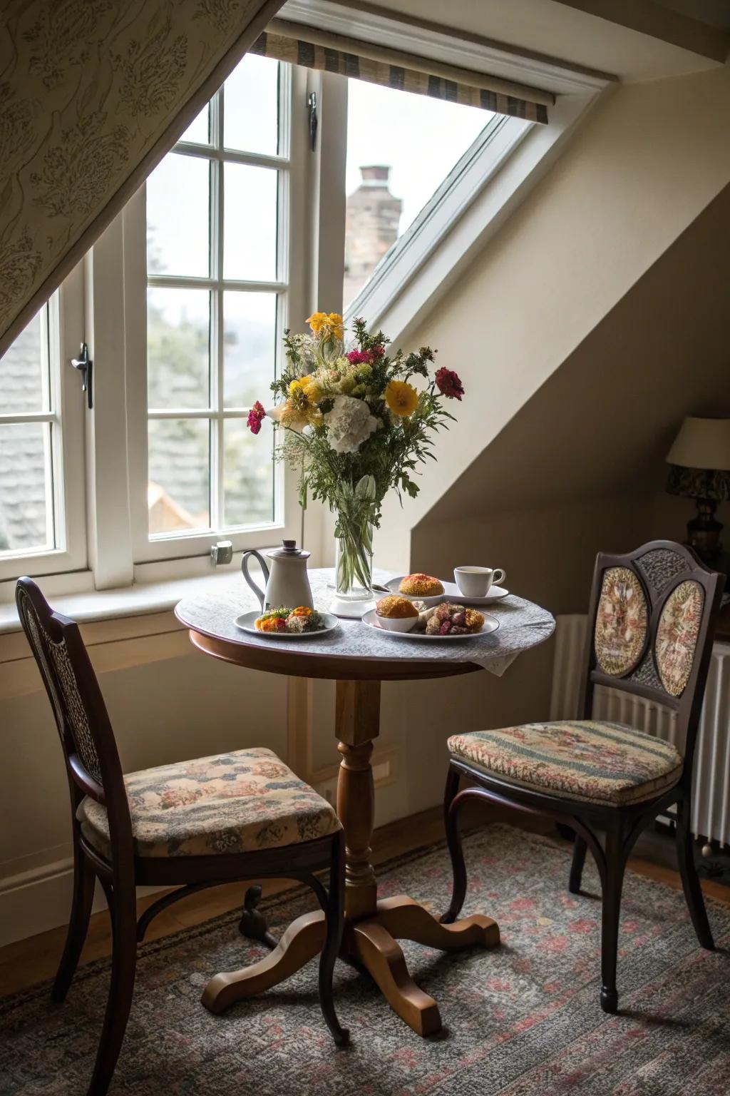 A charming morning nook to commence your mornings.
