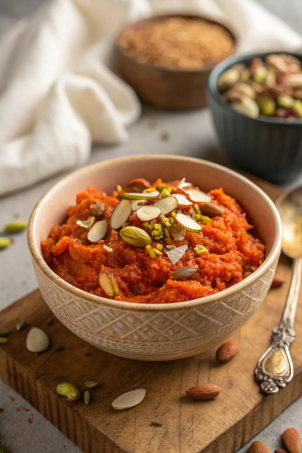 Traditional carrot treat, a satisfying and flavourful dessert.