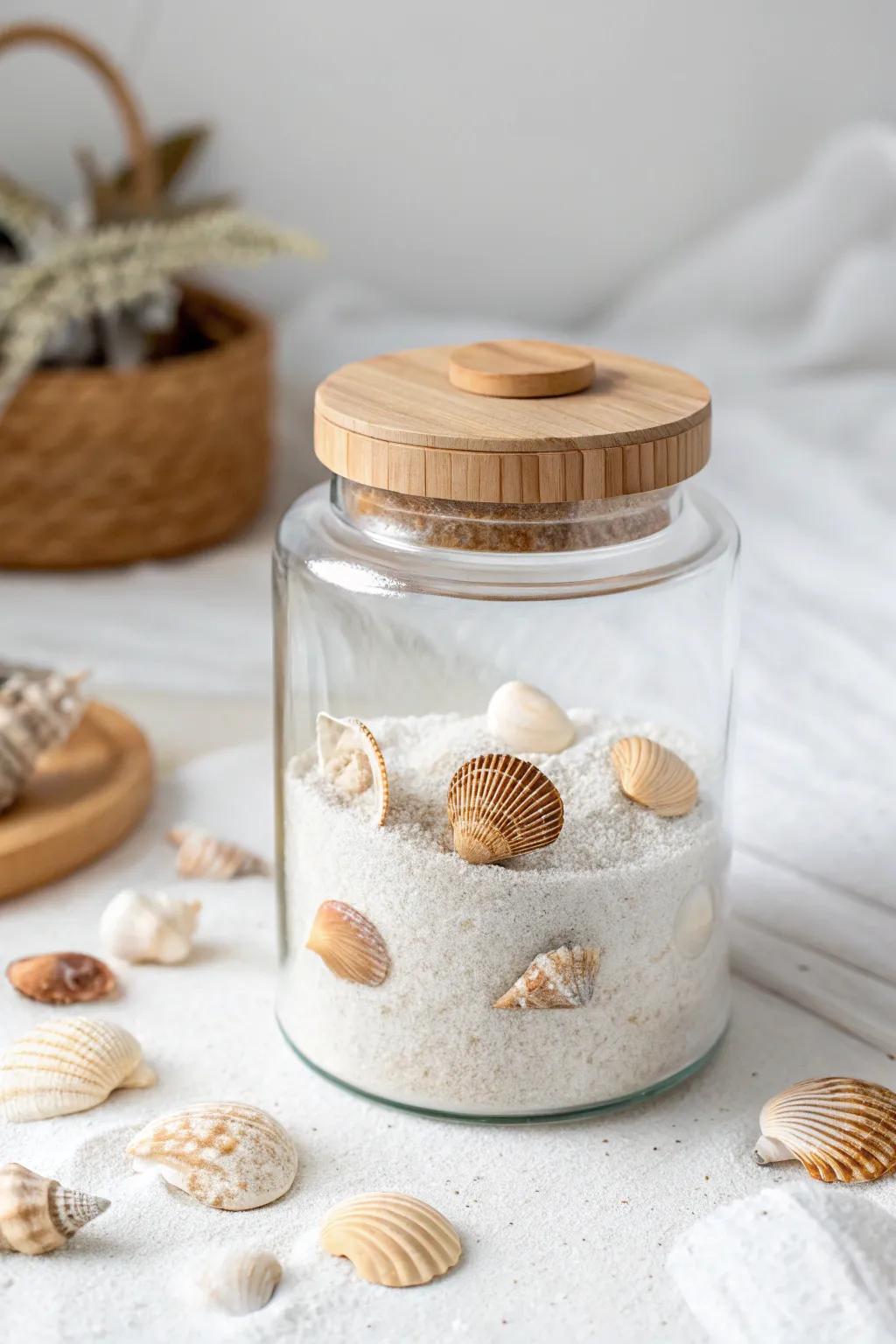 Bring a hint of the beach to your table with this charming hand-made ocean treat holder.