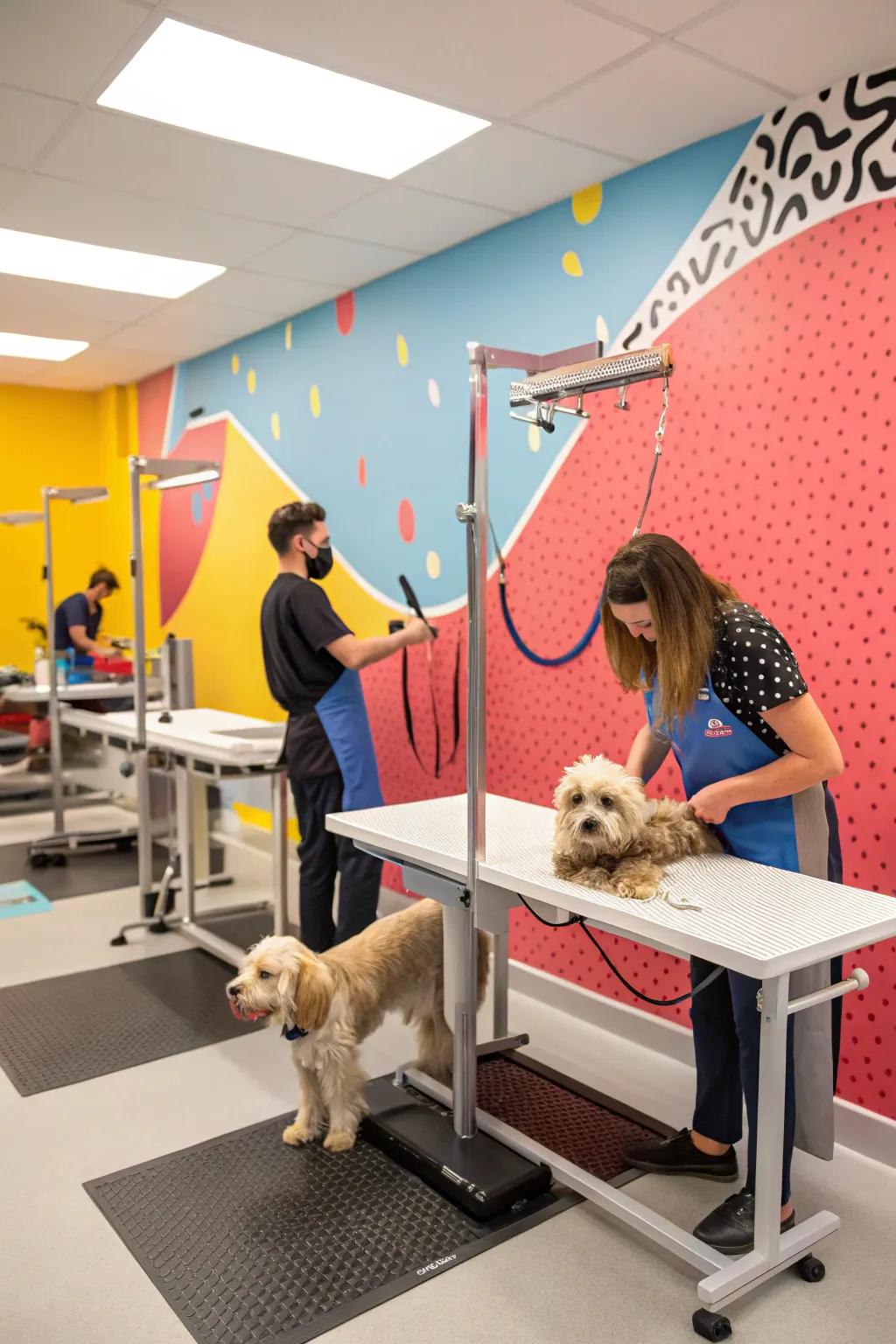 A striking focal wall adding dimension and allure.