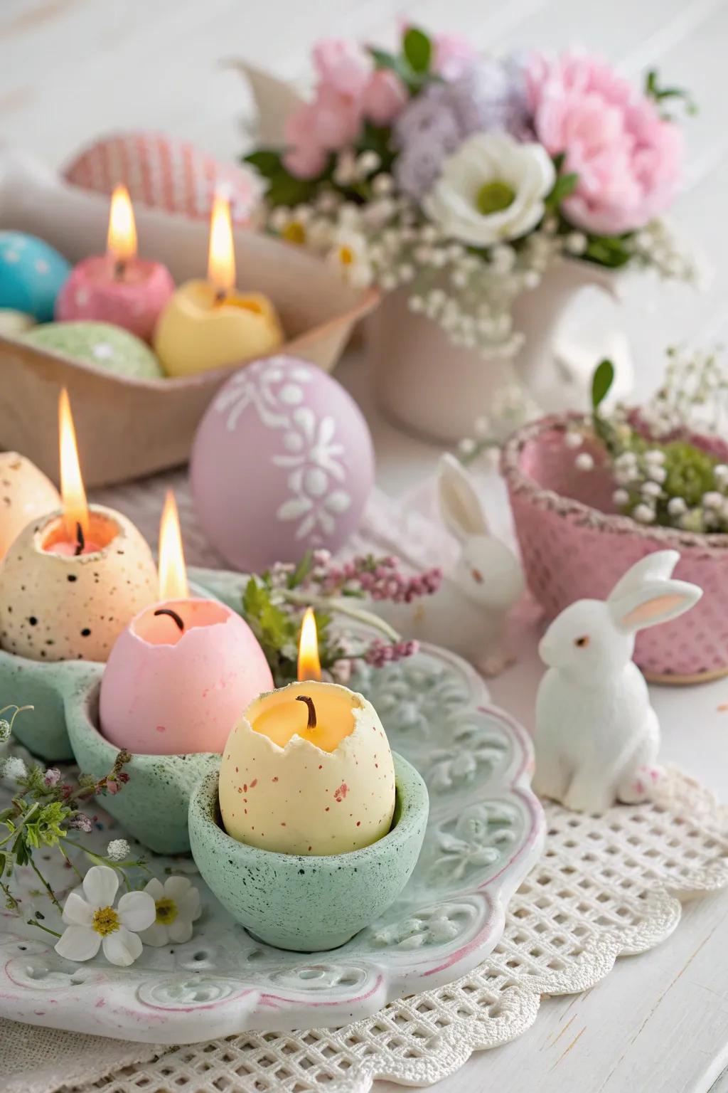 Avian sphere luminaries contribute a distinctive and intimate nuance to the Easter table.