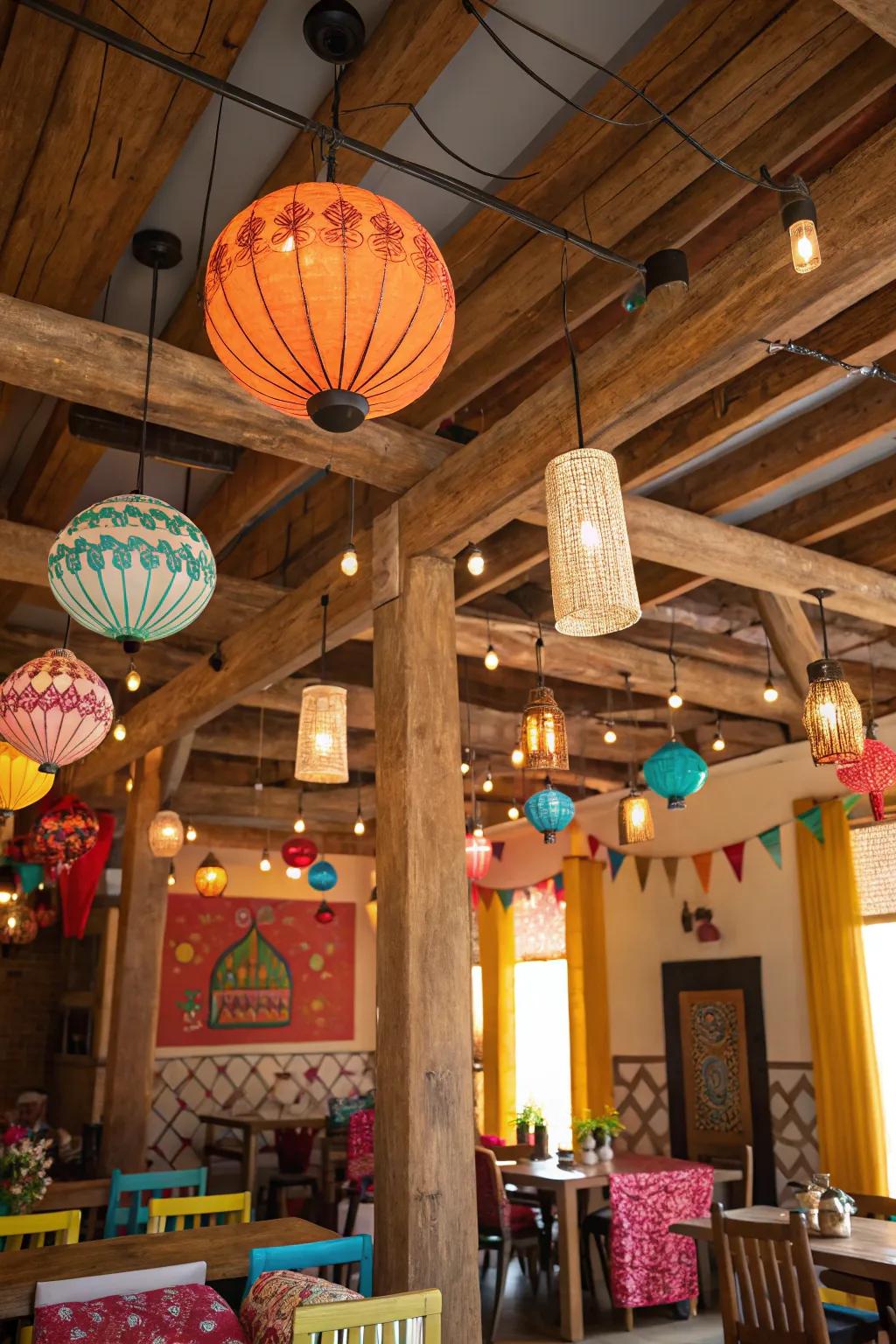 Vibrant shades for a playful and colorful atmosphere.