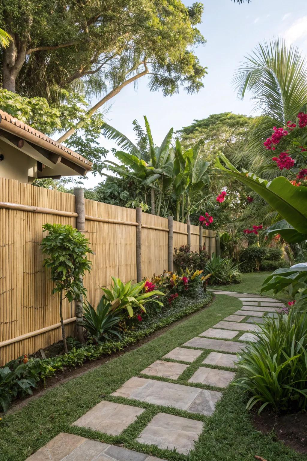 Cane shielding injects an exotic and peaceful vibe into your zone.