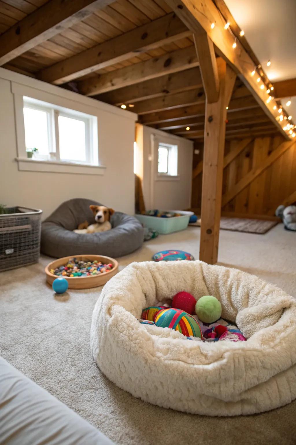 Build a pleasant retreat for your pets.