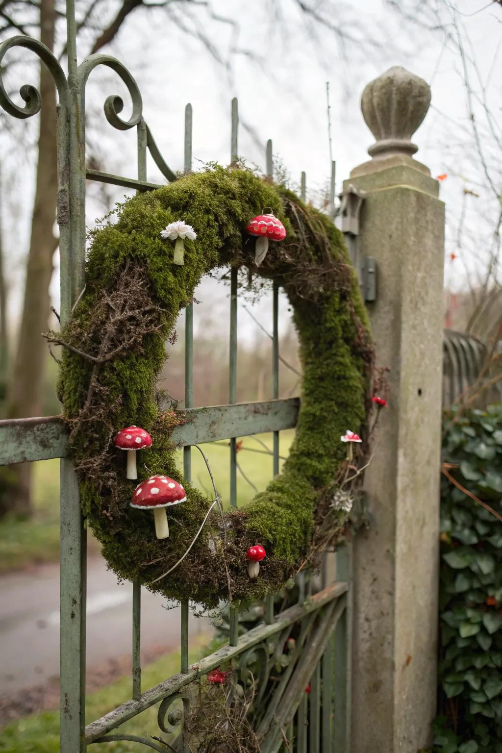 Welcome magic with a fairy garden wreath.