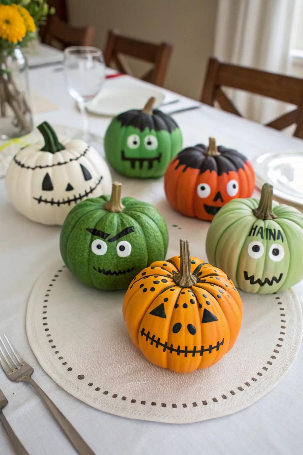 Fashion a diminutive Frankenstein kin for a spirited and cohesive display.