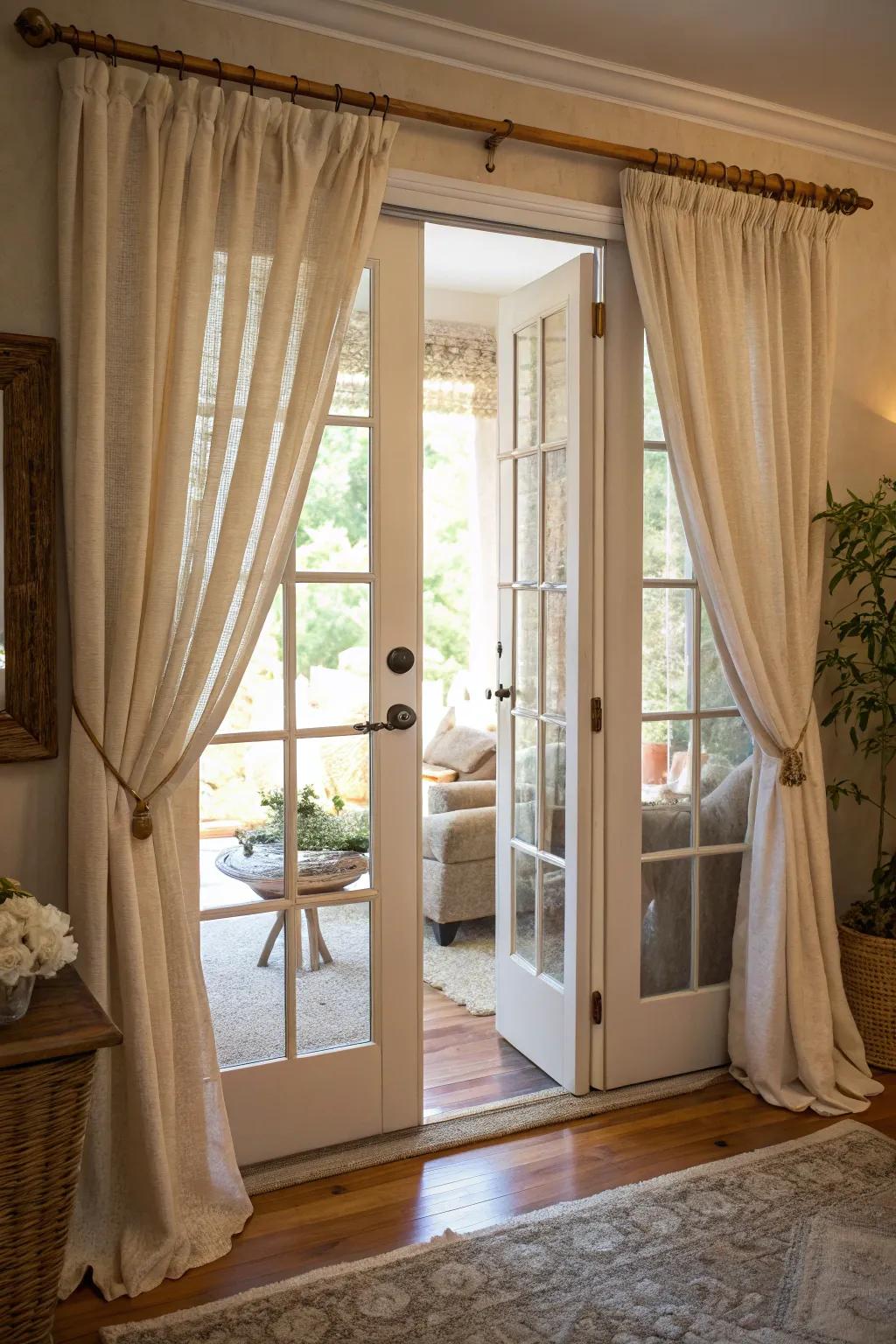 Sustainable curtains combine responsibility with style.