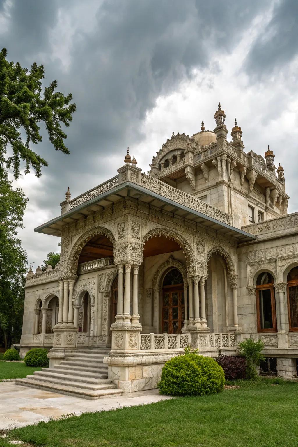 Regal components incorporating a hint of grandeur