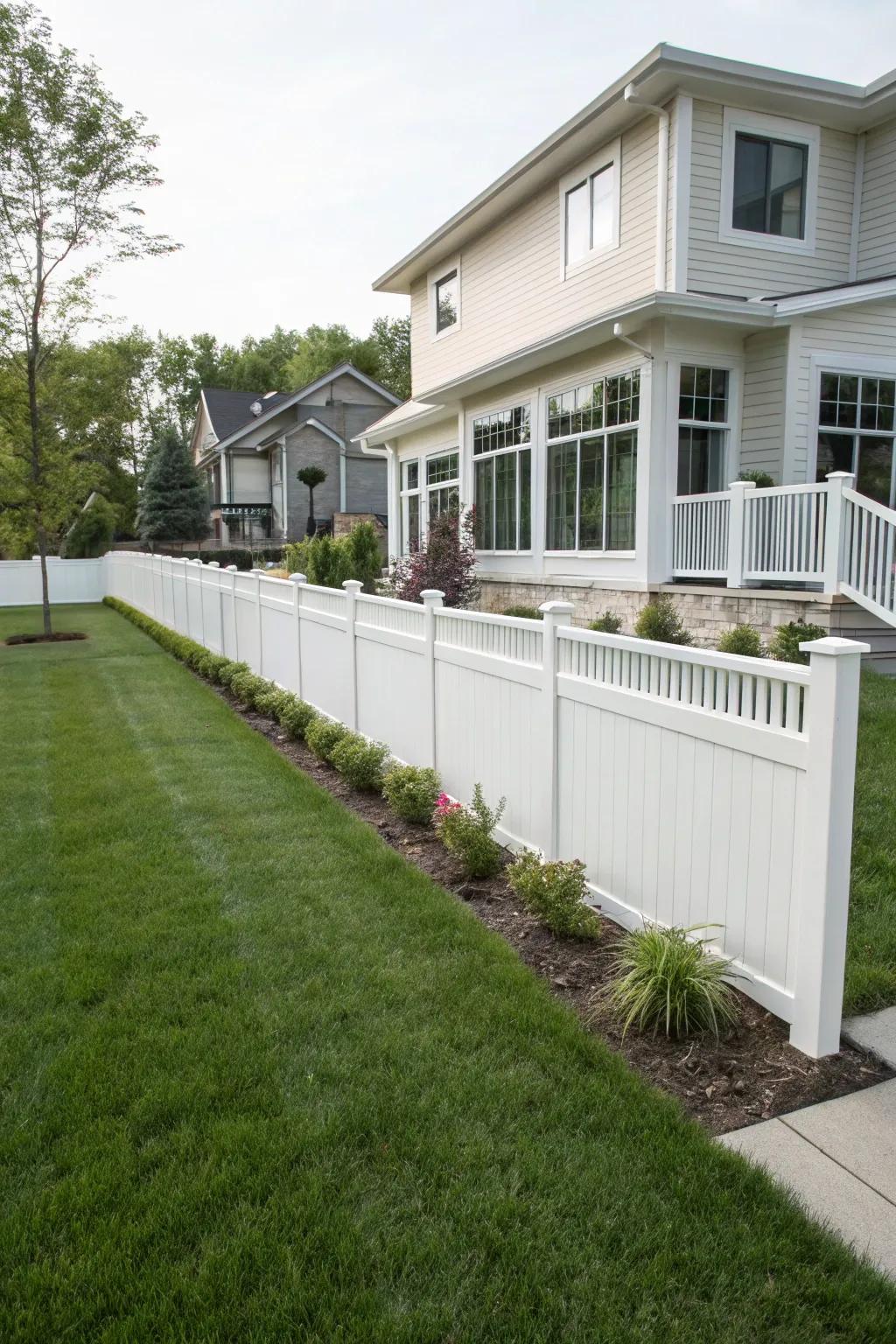 Vinyl barriers present a resilient and low-maintenance alternative.