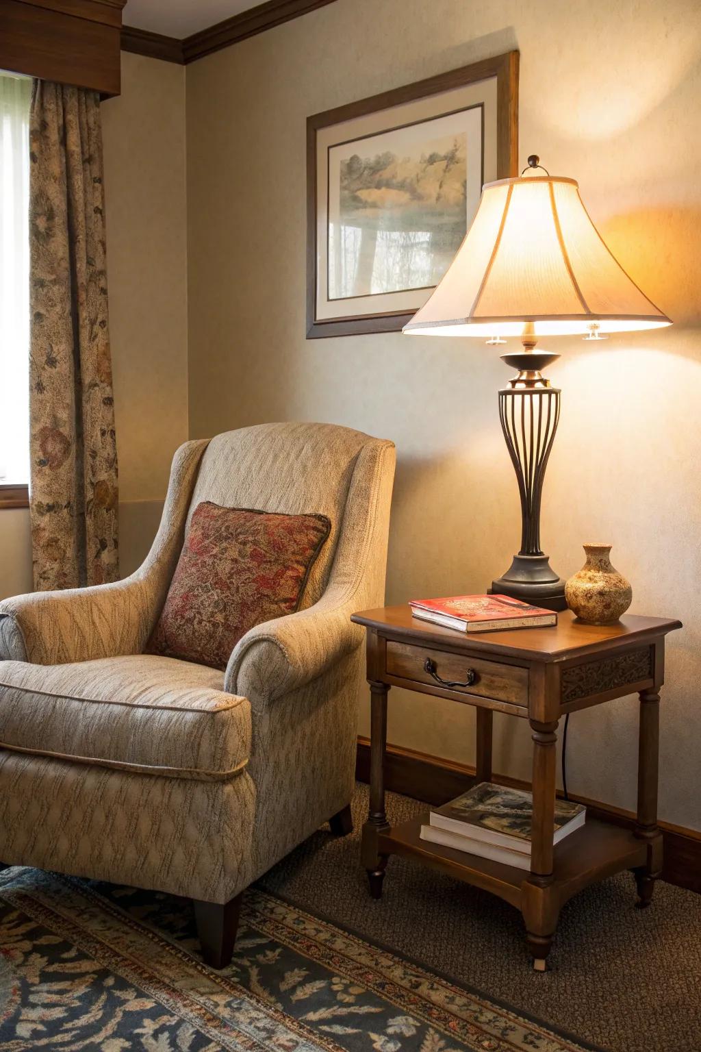 Create the perfect retreat with a cozy reading nook setup.