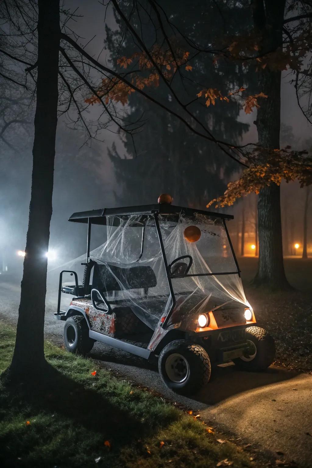 Set the scene for a spooky adventure with Halloween-themed decorations.