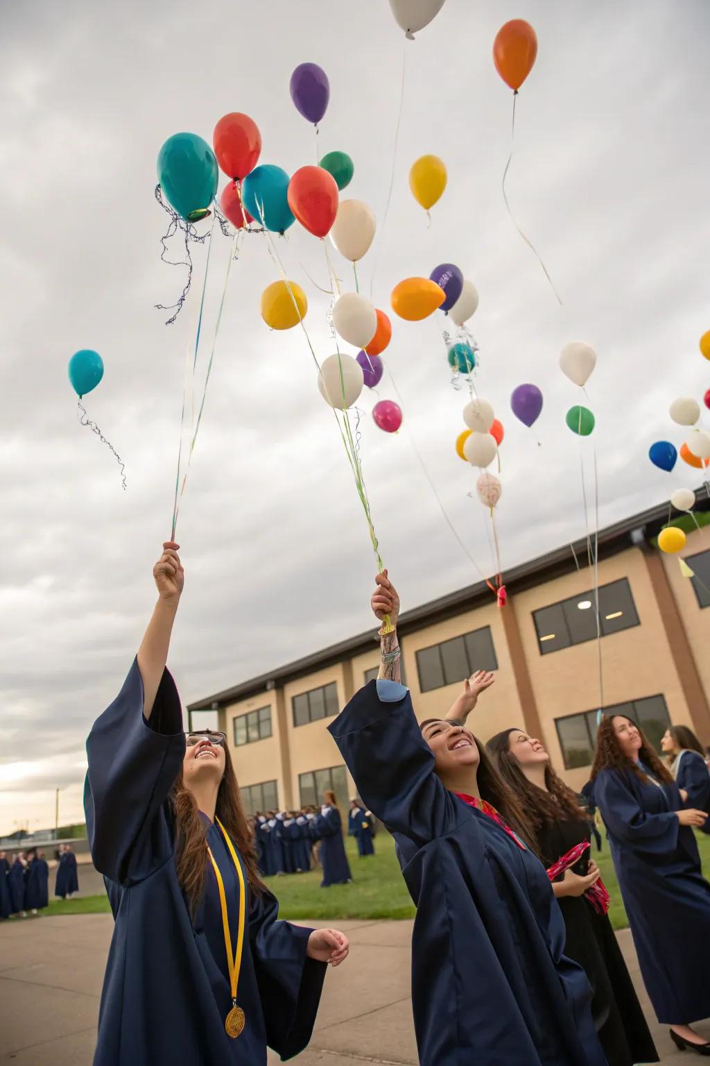 A symbolic balloon release ceremony marks a new beginning.