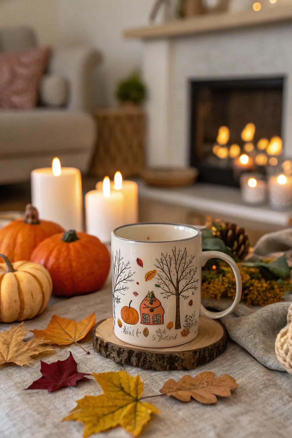 A mug that embodies the spirit of the seasons.