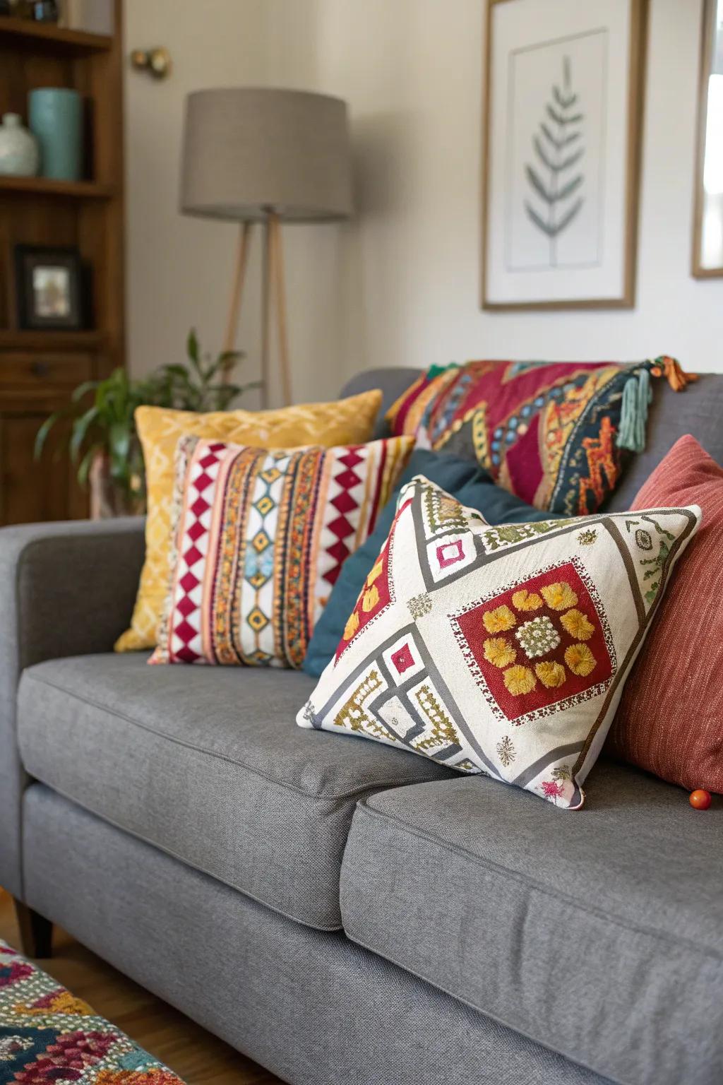 An unconventional mixture showcases personal style and creativity.