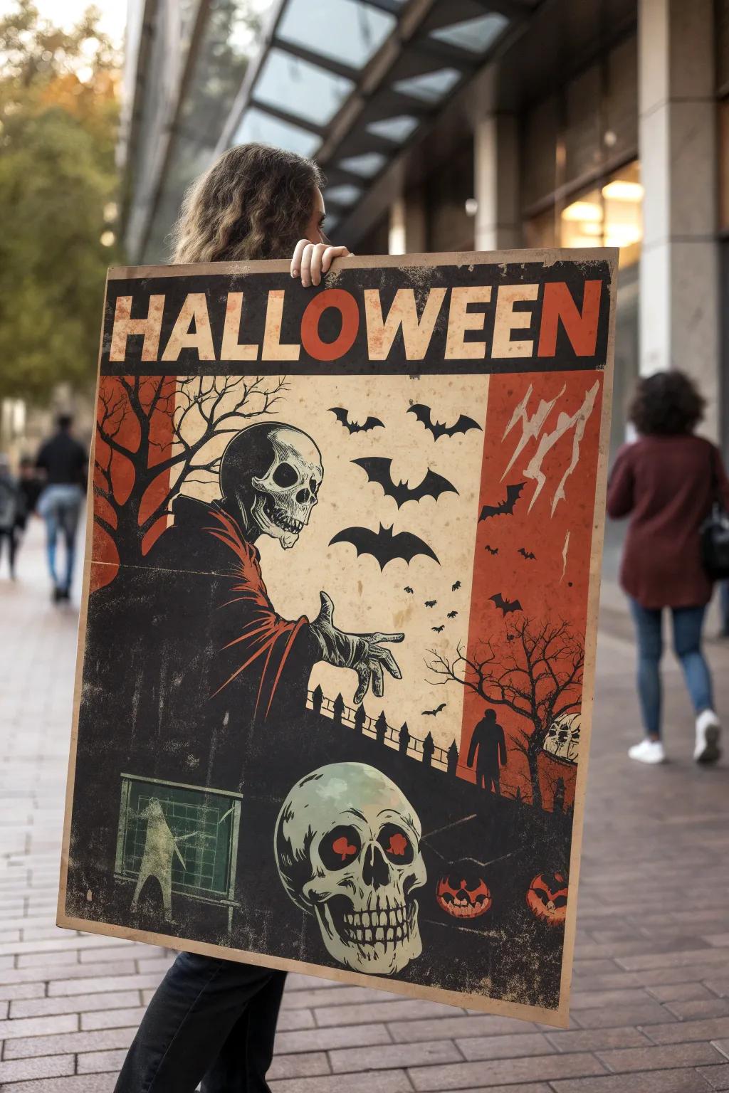 A retro fright-themed announcement bringing nostalgia to Halloween.