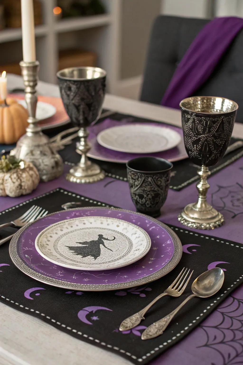 Witch-themed tableware adds a spellbinding touch to meals