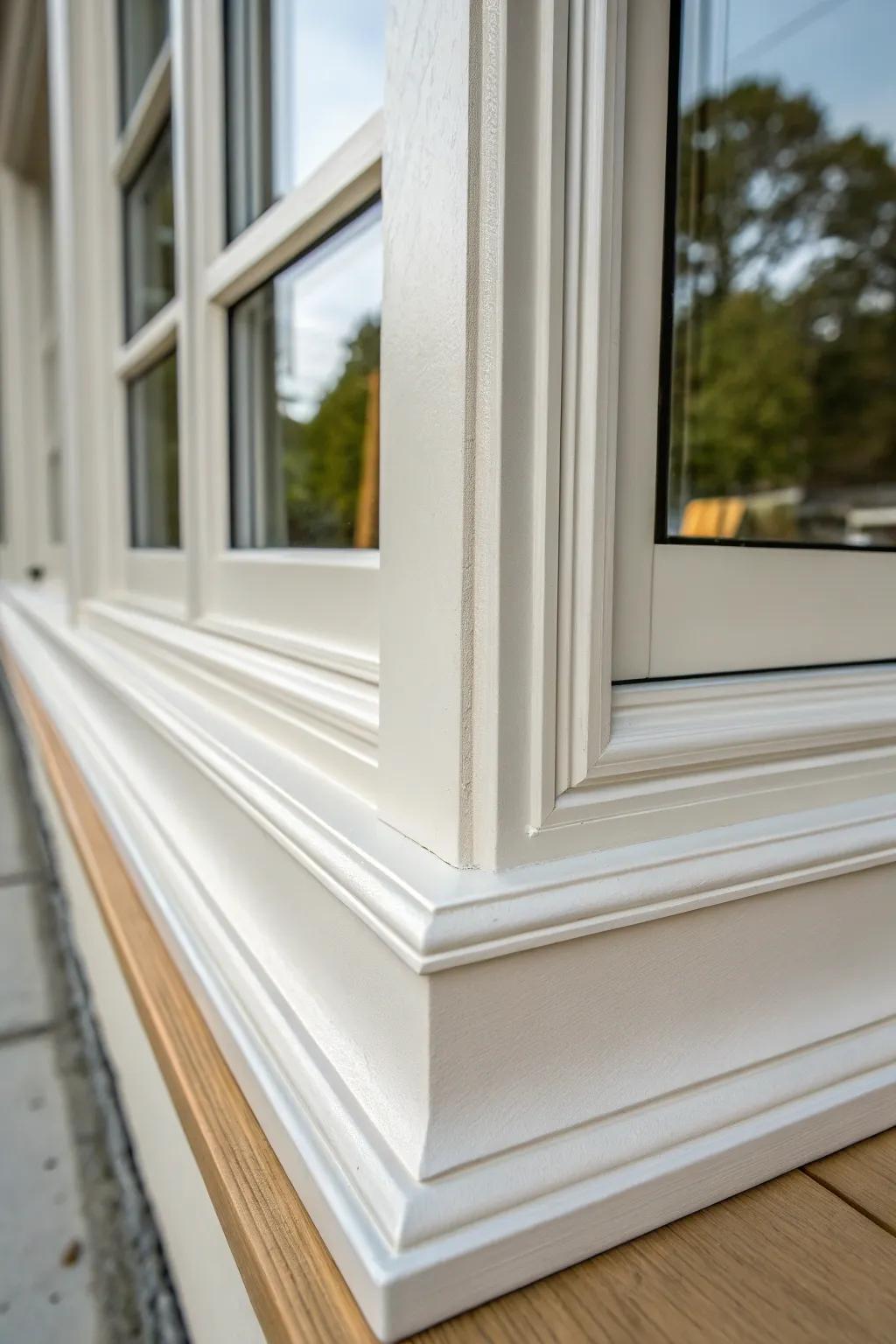 Refined edge designs improve the look of window trims.