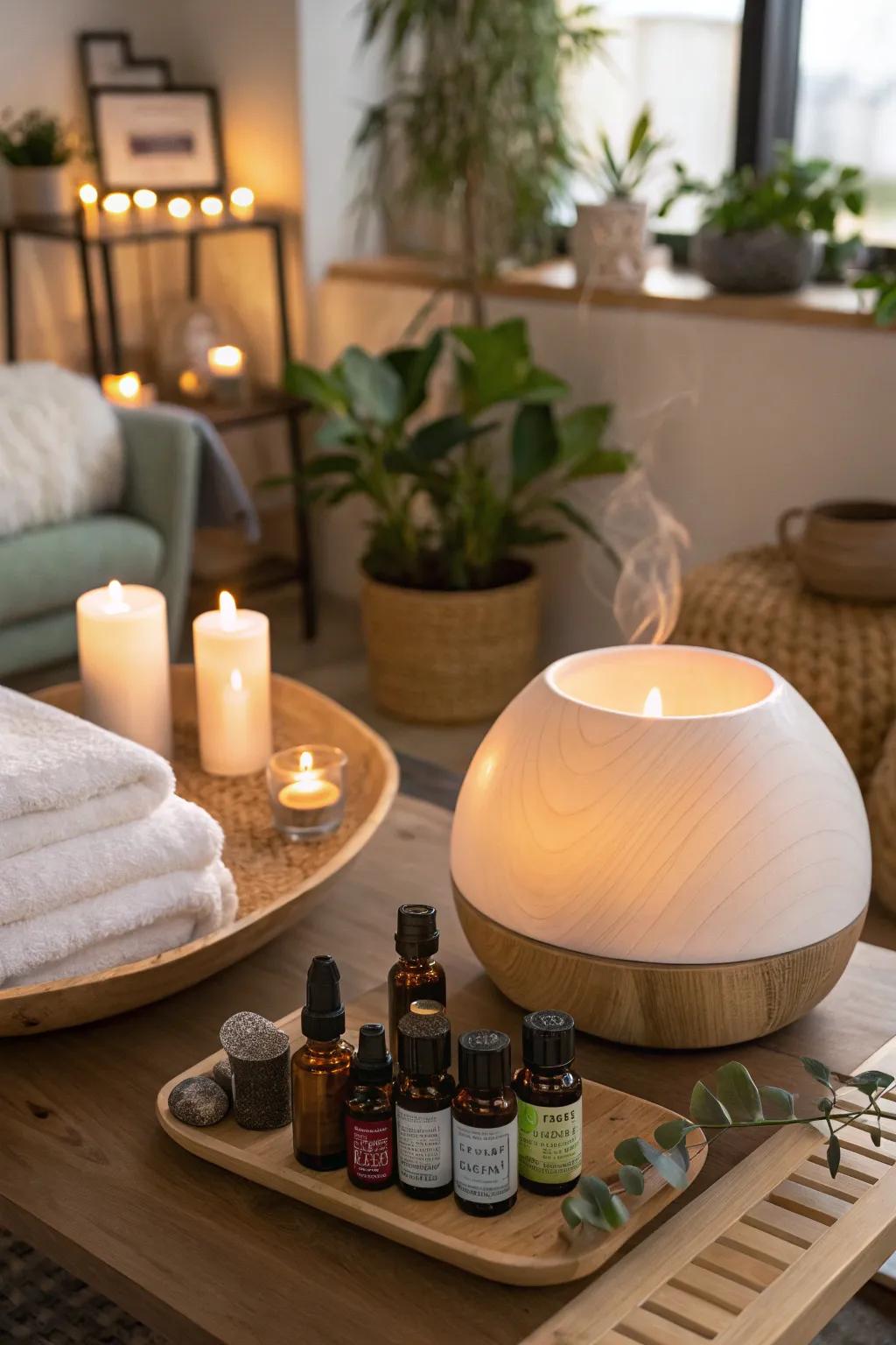 Personalize your spa experience with therapy blends.