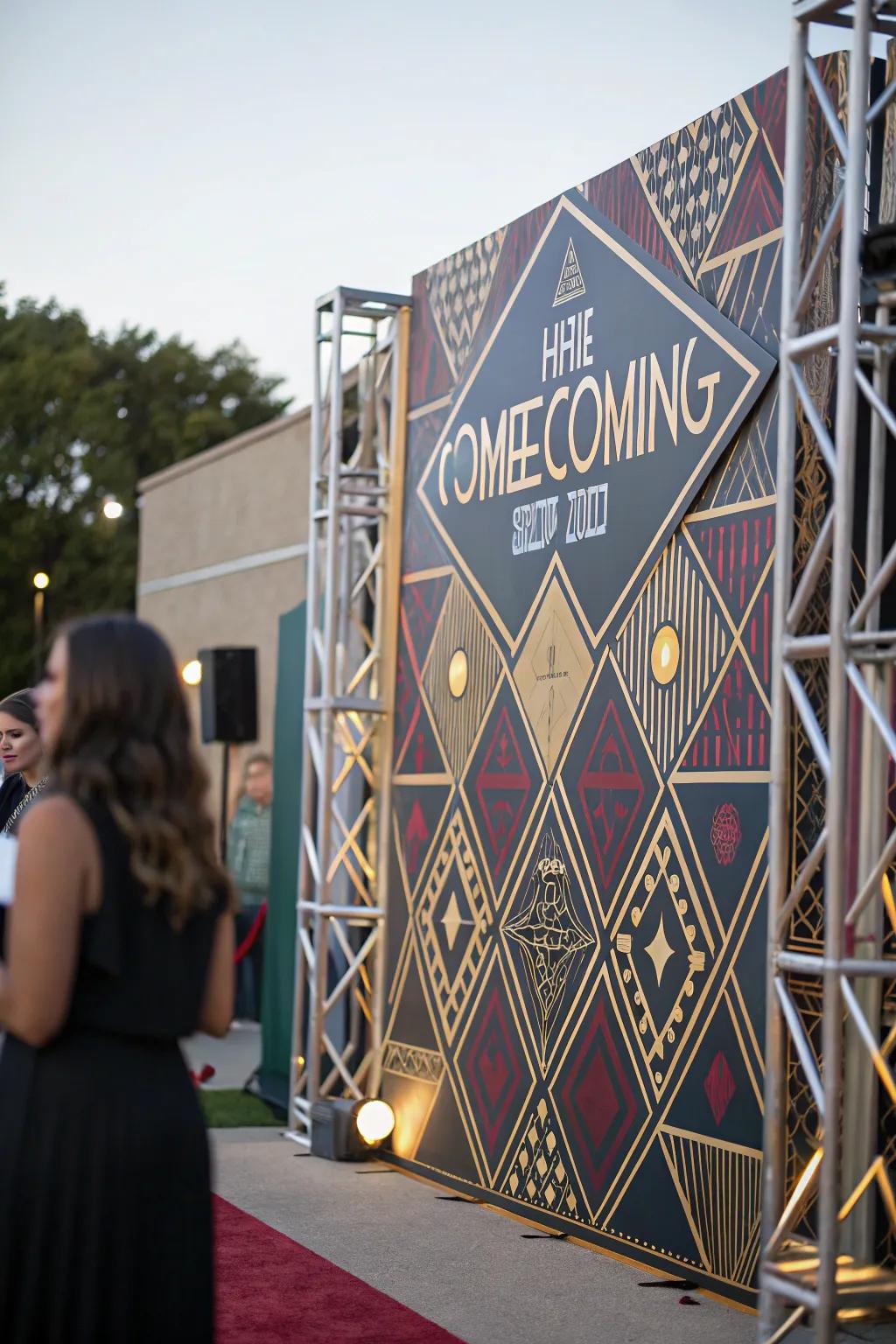 Geometric designs inject a hint of modern sophistication.