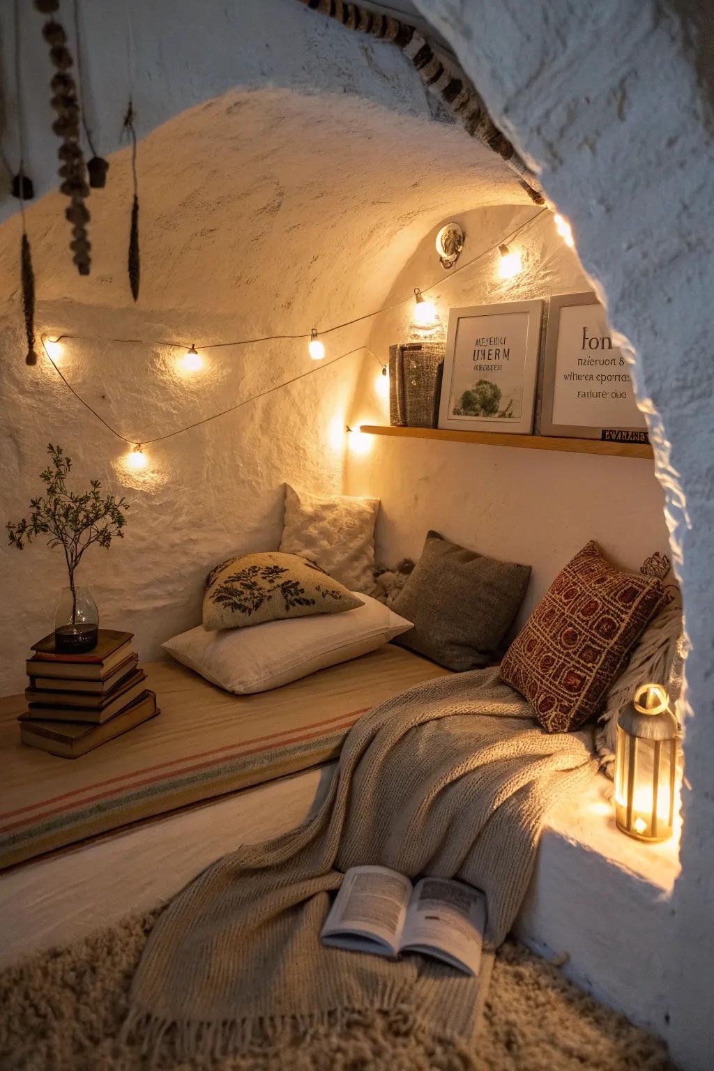 A perusing cranny proffers a serene escapade in the tranquility of earth-sheltered dwellings.
