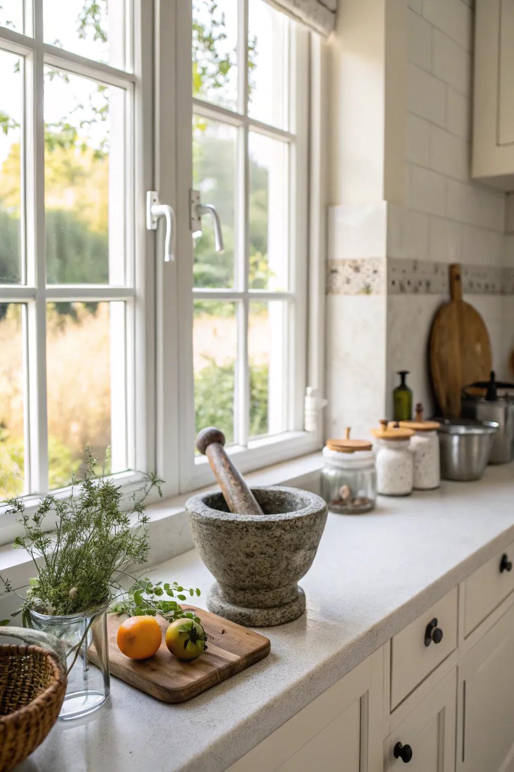 Functional accents deliver both utility and beauty.