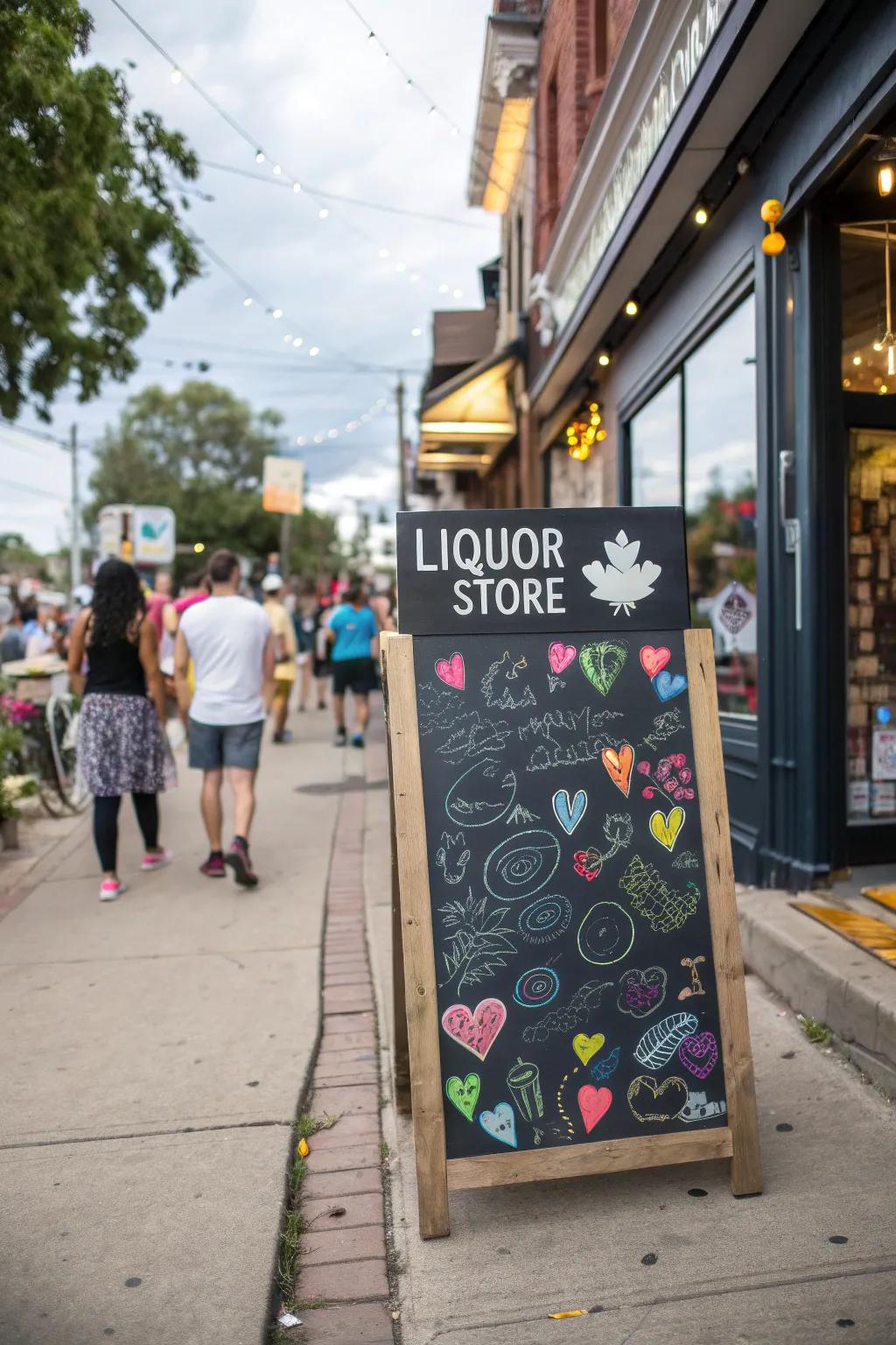 Interactive signs invite customer participation and creativity.