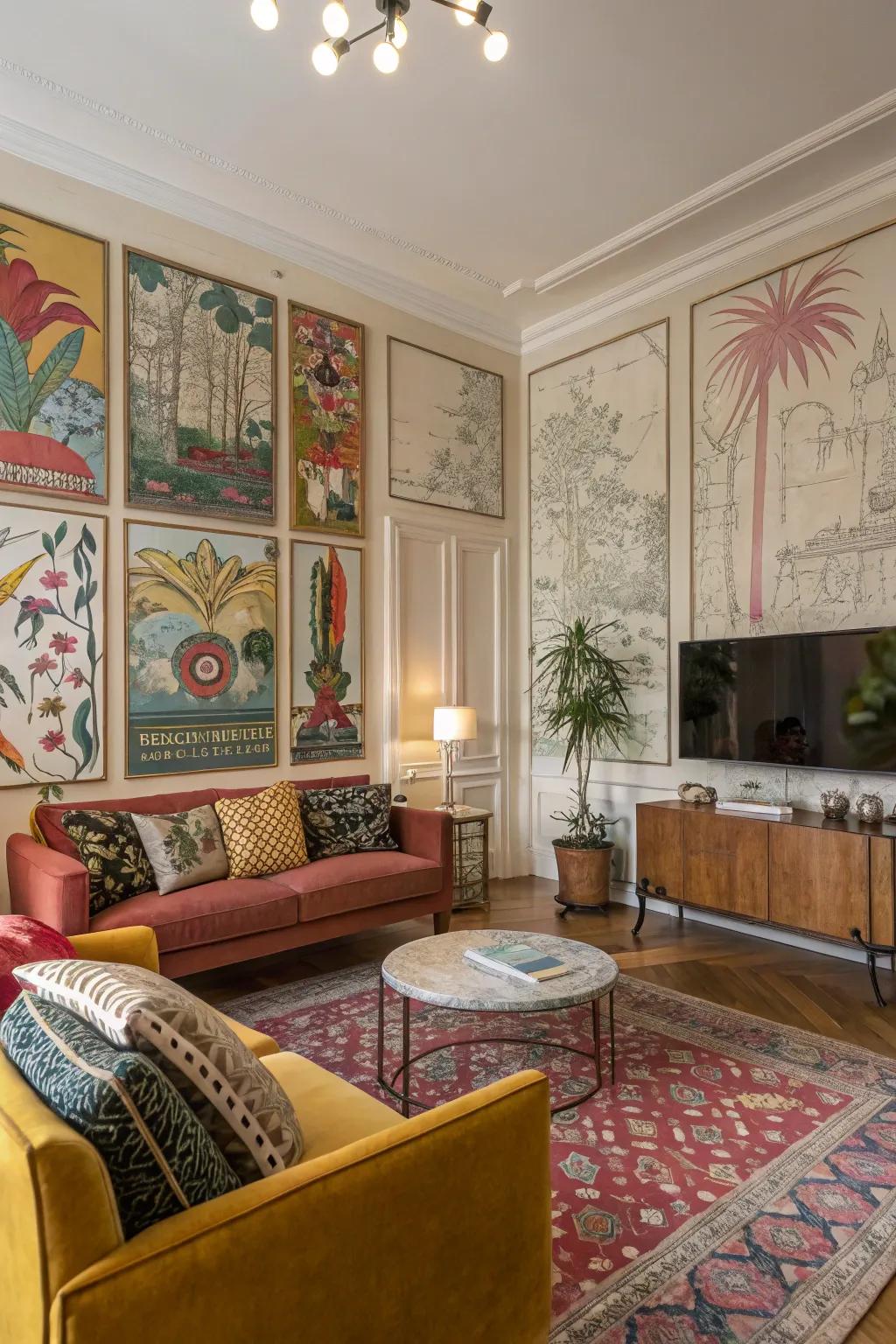 Decal panels turn your wall into a canvas.