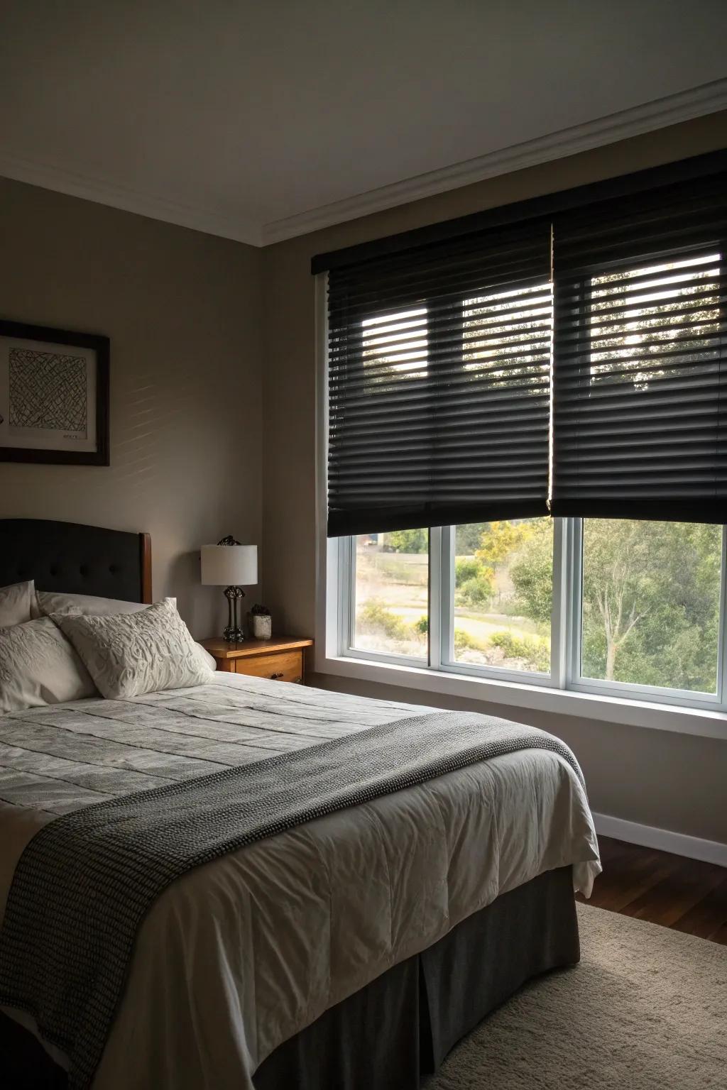 Blackout blinds for a restful night's sleep