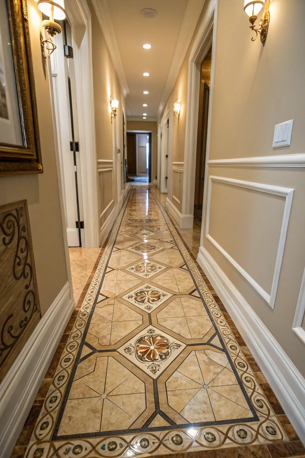 Floor skins provide an elegant and budget-friendly flooring choice.