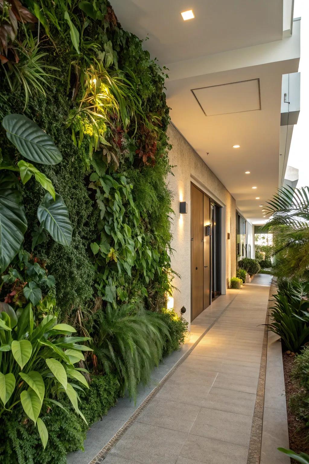 A towering garden makes a bold statement while conserving space.