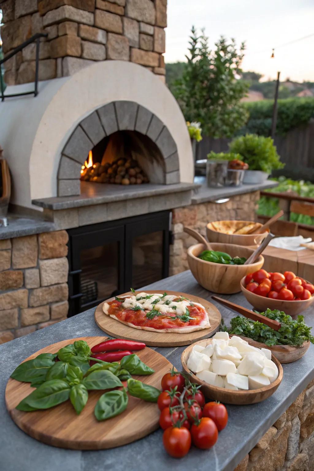 A pizza oven turns your kitchen into a gourmet arena.