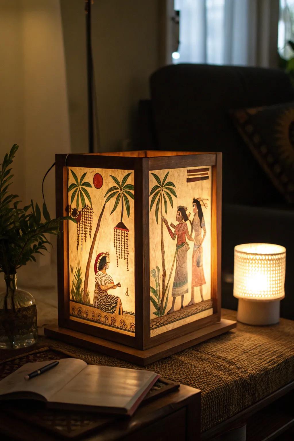 Backlit frames generate an enchanting, illuminated effect.