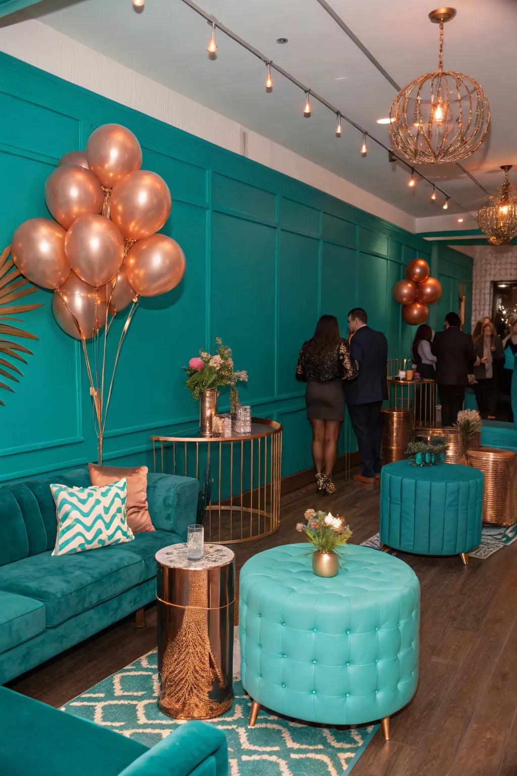 Unexpected color combinations cultivating a memorable ornamental theme.