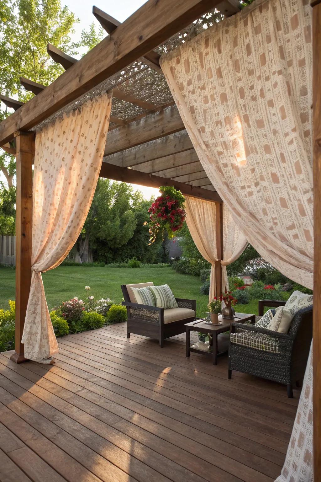 DIY tents employing draped fabric add a personal and whimsical accent.