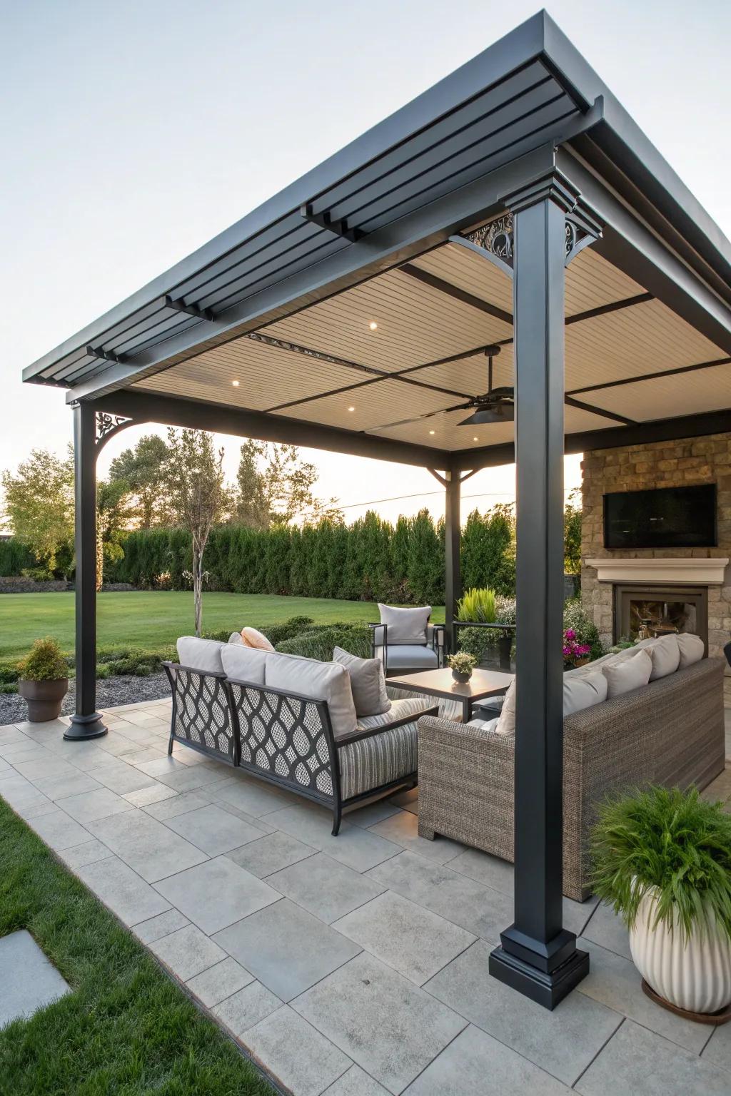 Pavilion-style coverings bring class to your outdoor space.