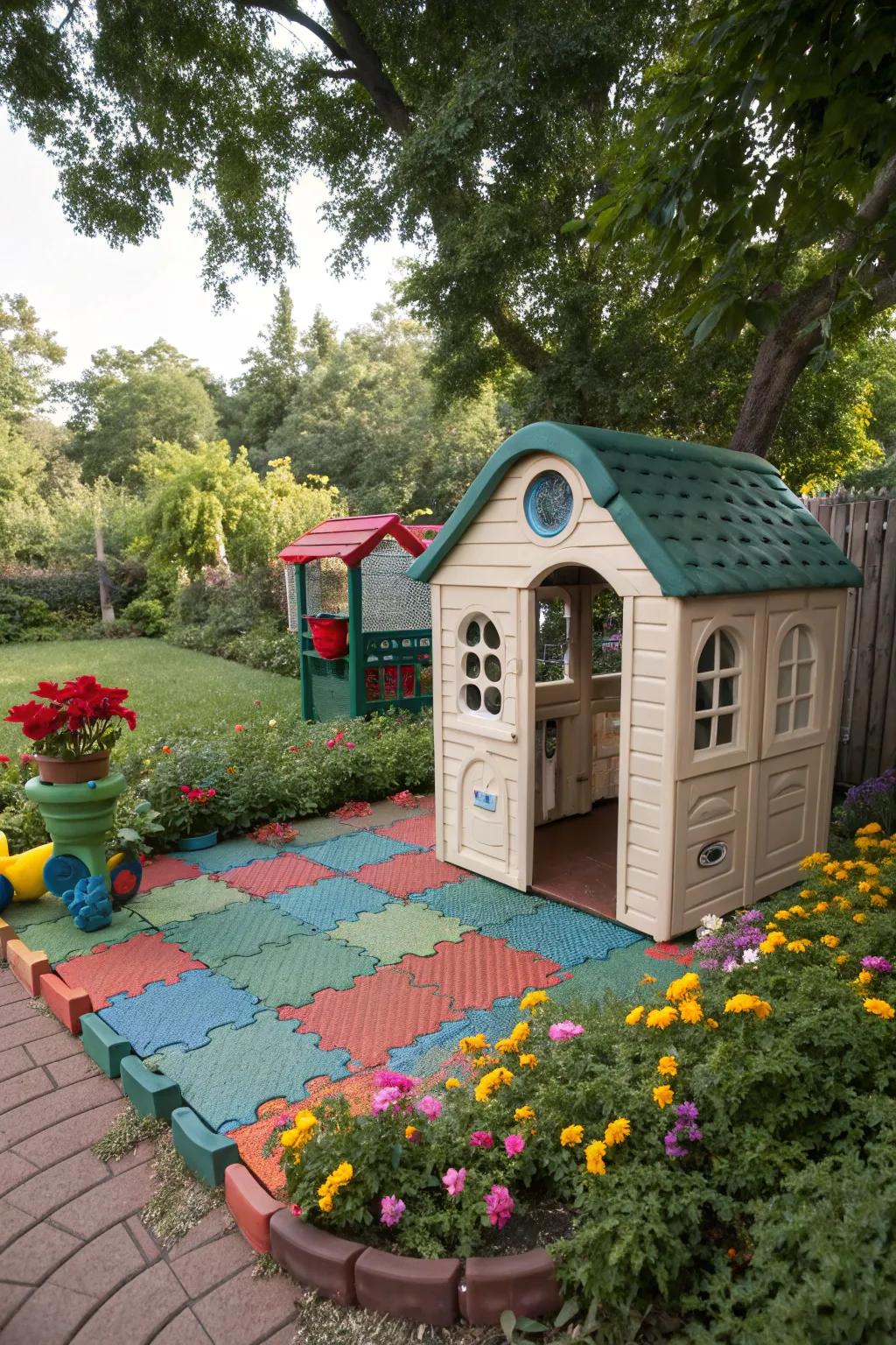 Rubber blocks: Building a foundation where every step is secure and every game is safe.