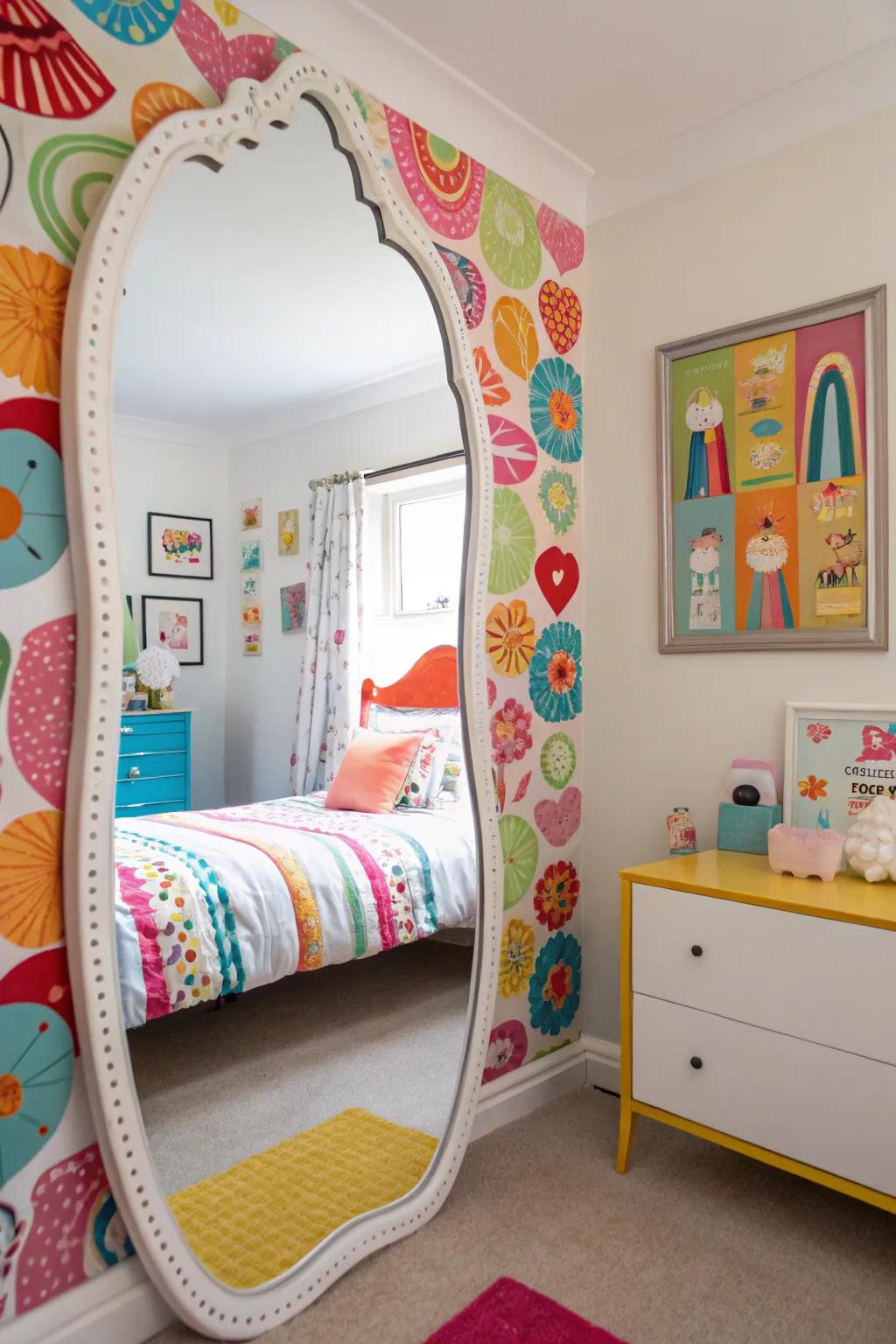 Mirrors can amplify both space and style.