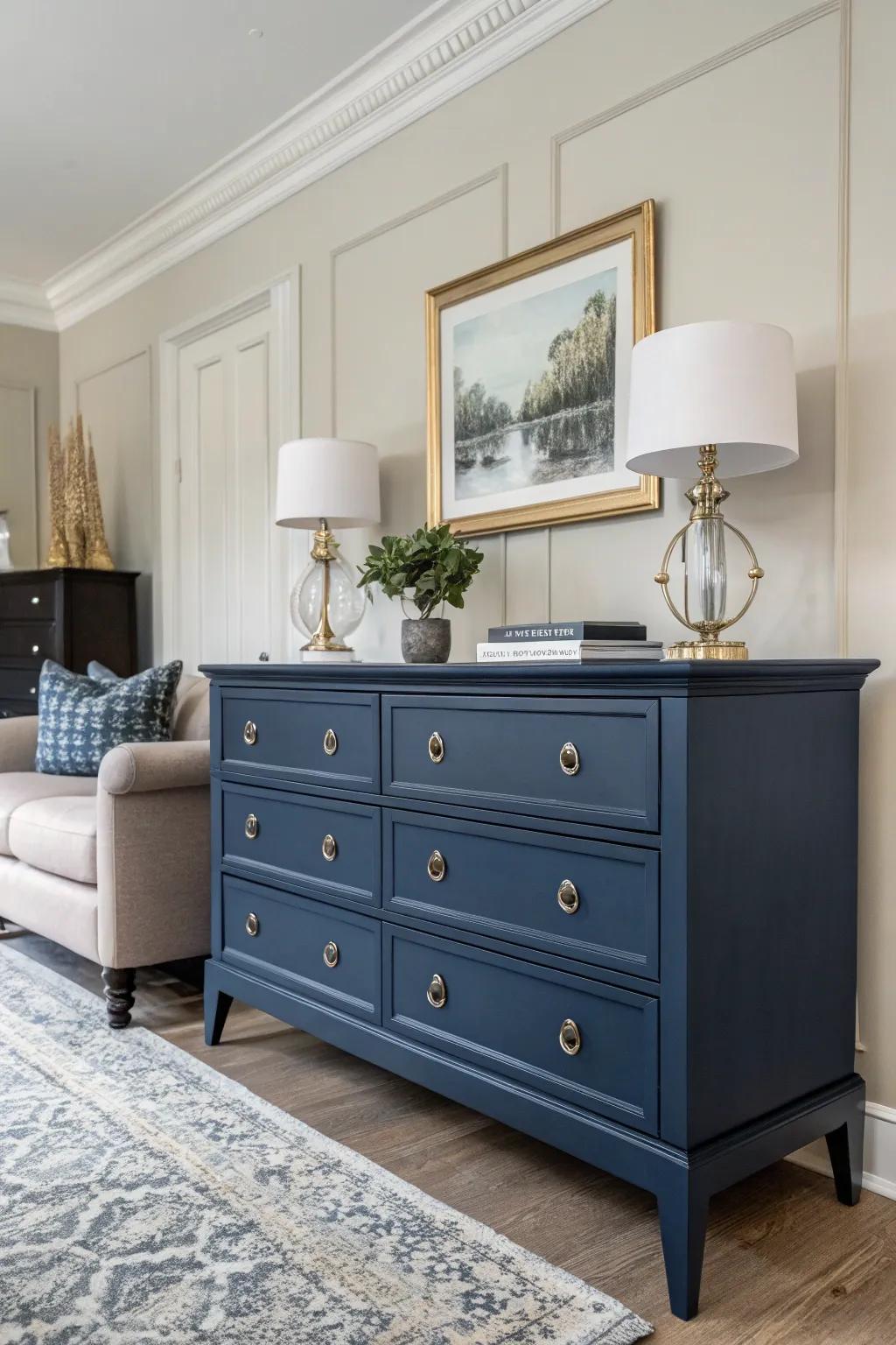Dark colors bring a sense of drama and elegance.