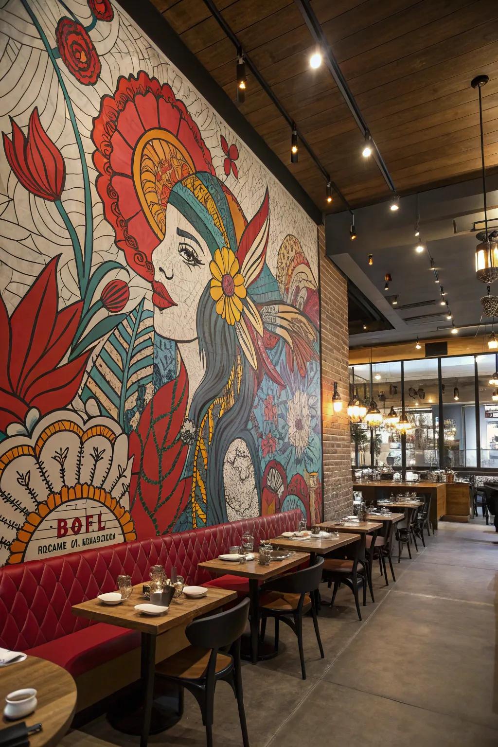 Wall art adds storytelling and artistic flair.