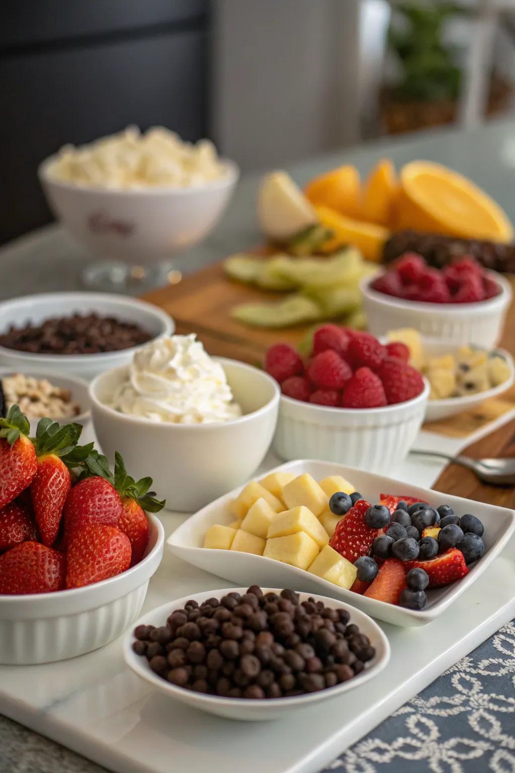 Conclude the night using a surprise dessert you can make together.